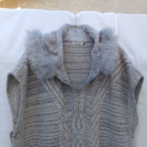 Bundle sunglasses&luxury softball yarn stylish knit thick warm sweater shawl